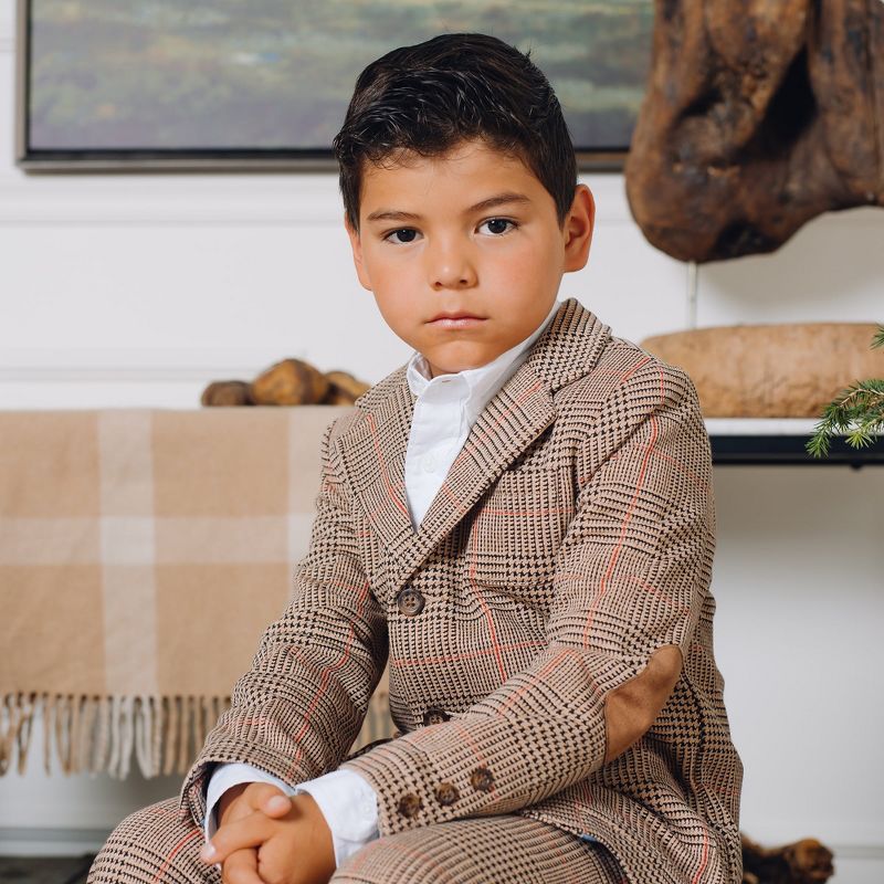 Hope & Henry Boys' Fleece Suit Blazer, Infant, 4 of 9