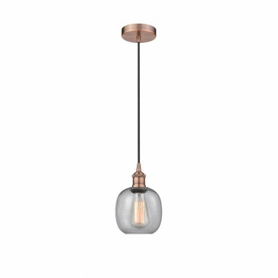 Belfast - 1 Light Cord Hung Mini Pendant In Industrial Style-9.75 Inches Tall and 6 Inches Wide