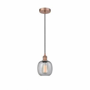 Belfast - 1 Light Cord Hung Mini Pendant In Industrial Style-9.75 Inches Tall and 6 Inches Wide - 1 of 1