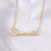 Custom Name Necklace 18K Gold Plated Personalized Nameplate Gift Horizontal Name Necklace-Heart 2 - 3 of 4