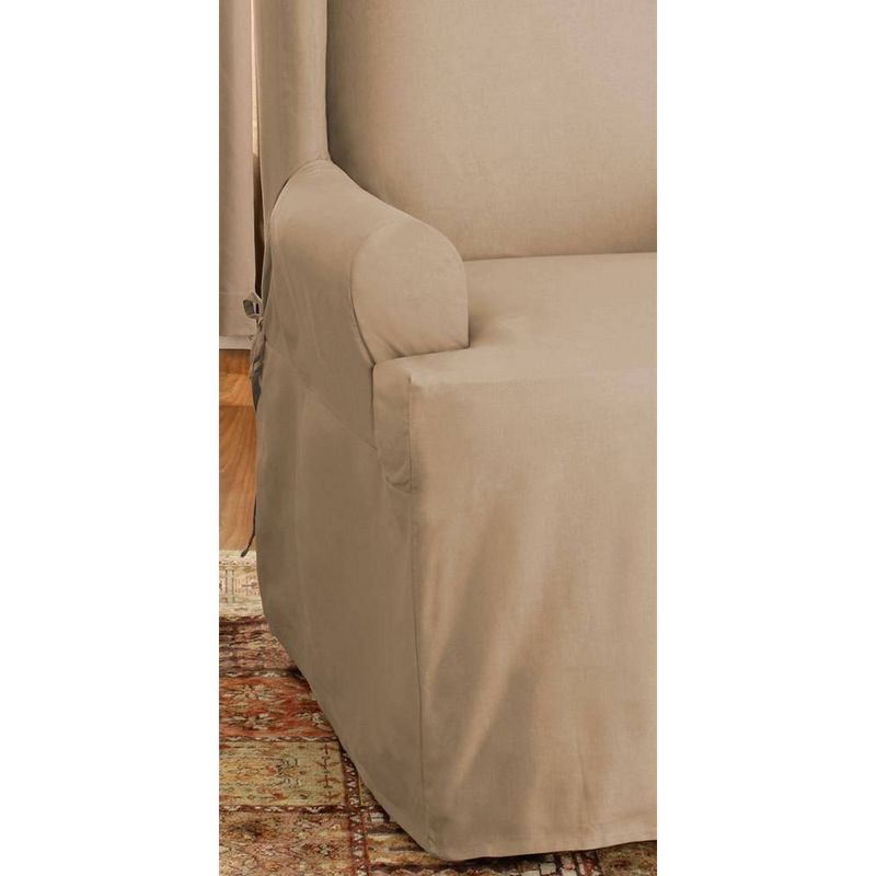Duck Wing Chair Slipcover Tan - Sure Fit, 2 of 6