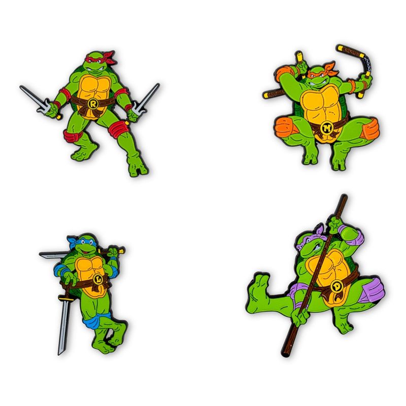 SalesOne LLC Teenage Mutant Ninja Turtles 4-Piece Enamel Pin Set, 1 of 10