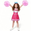 Joyfy Halloween Cheerleader Costume for Girls Cheerleader Uniform Child Cheerleader Costume for Halloween Party - Pink / Blue - 3 of 4