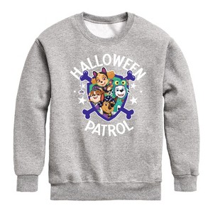 Boys' - Paw Patrol - Halloween Patrol Graphic Long Sleeve Fleece Sweatshirt - 1 of 4