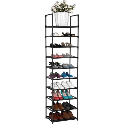 Attop 10 Tiers Shoe Rack 20-25 Pairs Sturdy Shoe Shelf for Bedroom, Closet, Garage, Hallway