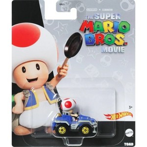 Hot Wheels Mario Kart 1:64 Scale  Movie Toad, Collectible Vehicle - 1 of 3