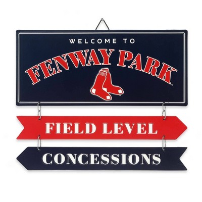 Mlb Boston Red Sox Baseball Vertical Wood Sign Panel : Target