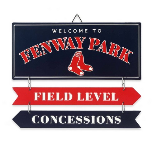Mlb Boston Red Sox Baseball Field Metal Panel : Target