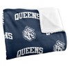 Queens University Of Charlotte Logo Pattern Silky Touch Blanket White 50x60 - 3 of 4