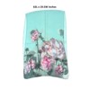 Wrapables Lightweight Sheer Silky Feeling Georgette Scarf, Lotus on Mint Green - 2 of 4