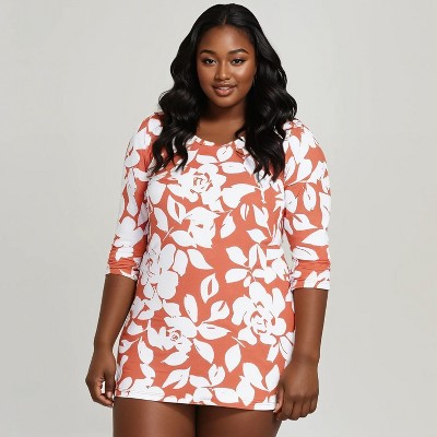 Calypsa Women's Plus Size Gia Swim Tunic