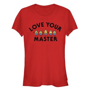 Juniors Womens Despicable Me Minion Love Master T-Shirt - 1 of 3