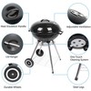 ROVSUN 18inch BBQ Charcoal Grill, Outdoor Portable Kettle Barbecue Grill with Stand, Heat Control,Camping Patio Backyard Picnic - 4 of 4