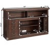 Gulches Espresso TV Stand Entertainment Center Fits TVs up to 65 in with 3 Adjustable Shelves 2 Cabinets 3 Cable Cutouts - 4 of 4