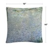 Claude Monet 16 X 16 Decorative Throw Pillow by Trademark Fine Art - 4 of 4