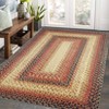 Washable Modern Braided Printed Rug Non Slip Low Pile Rug Soft Contemporary Throw Floor Cover Foldable Indoor Carpet for Living Room Bedroom - 4 of 4