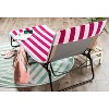 Design Imports Pink Stripe Lounge Chair Beach Towel With Top Fitted Pocket 26X82 - 3 of 4