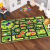 Road Rug for Kids Play Mat, City Traffic Road Map Area Rug, Soft Non Slip Fun Carpet for Kids Toddler Bedroom Playroom Classroom Educational Rug - 4 of 4