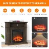 30.28"W Electric Fireplace Remote Control Five Flame Brightness - 2 of 4