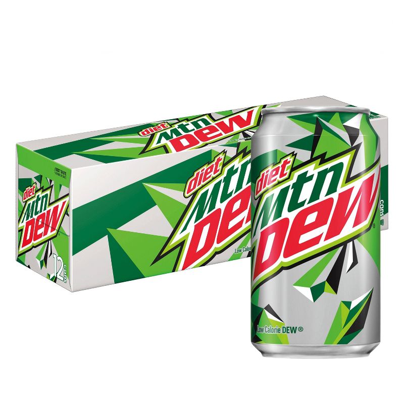 Diet Mountain Dew Citrus Soda - 12pk/12 fl oz Cans, 1 of 4