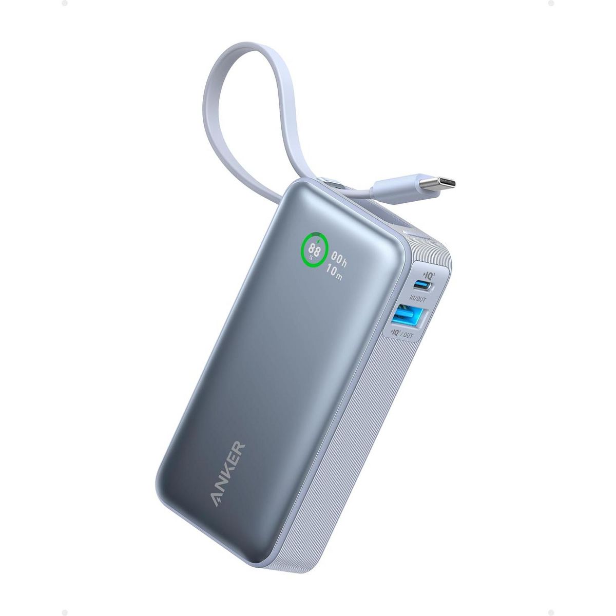 Anker Nano Power Bank, 10,000mAh Portable Charger with Built-in USB-C Cable, 30W Recharging, 30W Max Output - thumbnail 7