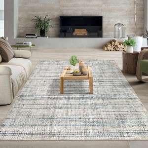 Coucheta Washable Modern Rug, Braided Print Design, Non-Shedding & Stain Resistant, Soft Carpet for Living Room, Bedroom, Dining Room - 1 of 4