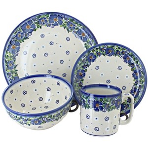 Blue Rose Polish Pottery 1000 Galia 4 Piece Dinnerware - 1 of 1