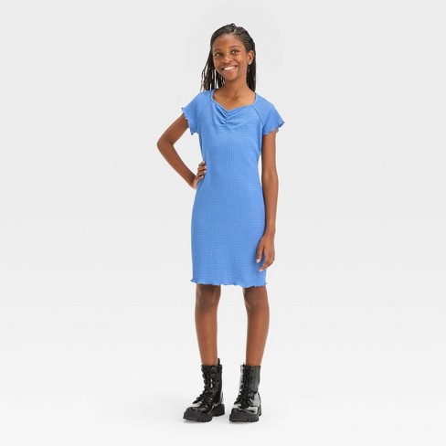 Women's Long Sleeve Cinch Waist Maxi Shirtdress - Universal Thread™ Blue  Striped XS