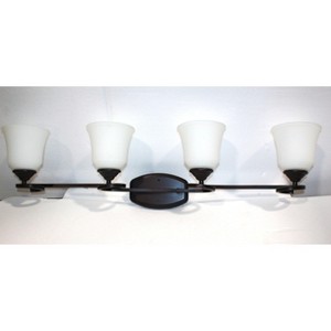 Sunset 4-Light Marston Vanity 100W in Provincial Bronze - 1 of 4