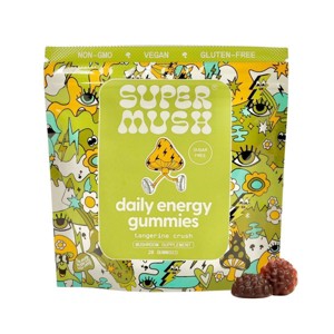 SuperMush Daily Energy Mushroom Supplement Gummies - 28ct/14 Servings - 1 of 4