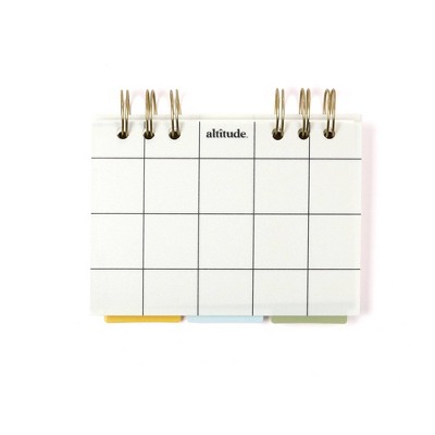 Altitude Index Cards Spiral Pad Cream Grid