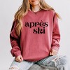 Simply Sage Market Women's Lightweight Garment Dyed Graphic Sweatshirt Apres Ski - 2 of 4