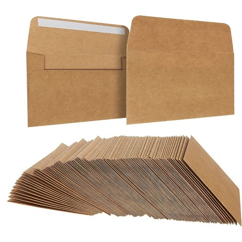 vloeistof Bitterheid vertegenwoordiger 100-pack A1 Kraft Paper Envelopes Small, Self Adhesive, 5 X 3 Inches :  Target