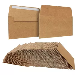 100-Pack A1 Kraft Paper Envelopes Small, Self Adhesive, 5 x 3 inches