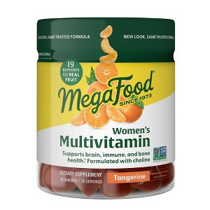 MegaFood Womens Gummy Multivitamin with Vitamin C, Vitamin D, Zinc & Vitamin B12, Vegetarian - 60ct - 1 of 4