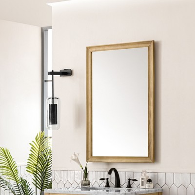 Glenbrooke 26" x 40" Natural Walnut Wood Vanity Mirror