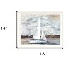 HomeRoots Sailboat on Water White Framed Print Wall Art - 3 of 4