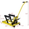 Hydraulic Motorcycle Scissor Lift Jack, 1500 lbs Capacity ATV Scissor Lift Jack Portable Motorcycle Lift Table 4 Wheels for Bikes ATV UTV Powersports - 2 of 4