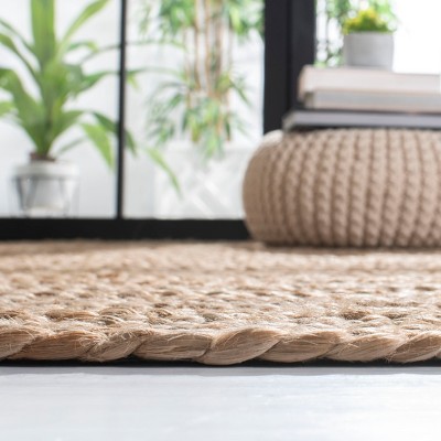 Handwoven Braided Stripe Cowhide 8' x 10' Area Rug