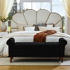 NicBex Tufted Button Pull-Open Top Ottoman Bench with Rolled Arms,Upholstered Storage Ottoman for Bedroom - 3 of 4