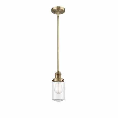 Dover - 1 Light Stem Hung Mini Pendant In Traditional Style-10.25 Inches Tall and 4.5 Inches Wide