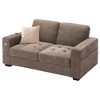 JUJABU 70 Inch Loveseat Sofa with Charging Port, Side Pocket and Removable Medium Firm Cushion, Breathable Chenille Fabric - 2 of 4