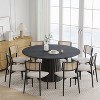 Dovelina Modern Round Dining Table Wood Kitchen Table - 2 of 4