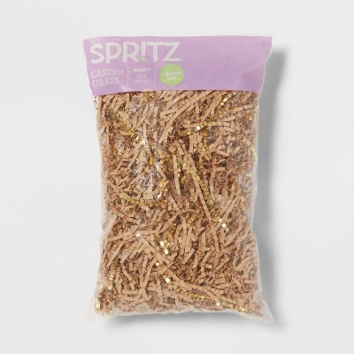 3oz Crinkle Easter Basket Grass Gold - Spritz™