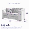 77'' & 59'' Chesterfield Velvet Sofa Set,3-Seater and 2-Seater Tufted Couch with Nailhead Trim for Living Room,Apartment-Baofuwish - 4 of 4