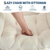 Lazy Chair with Ottoman, Modern Lounge Accent Chair,Leisure Sofa Armchair with Footrest,Reading Armchair with Side Pocket - 4 of 4