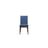 New Classic Furniture, Maggie Dining Chair W/Blue Cushion-Walnut (2pcs) - 3 of 4