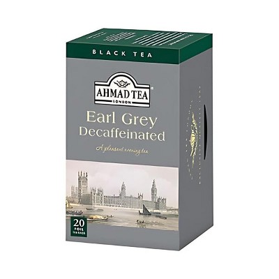 Ahmad Tea Decaffeinated Earl Grey Black Tea 20ct tea bags