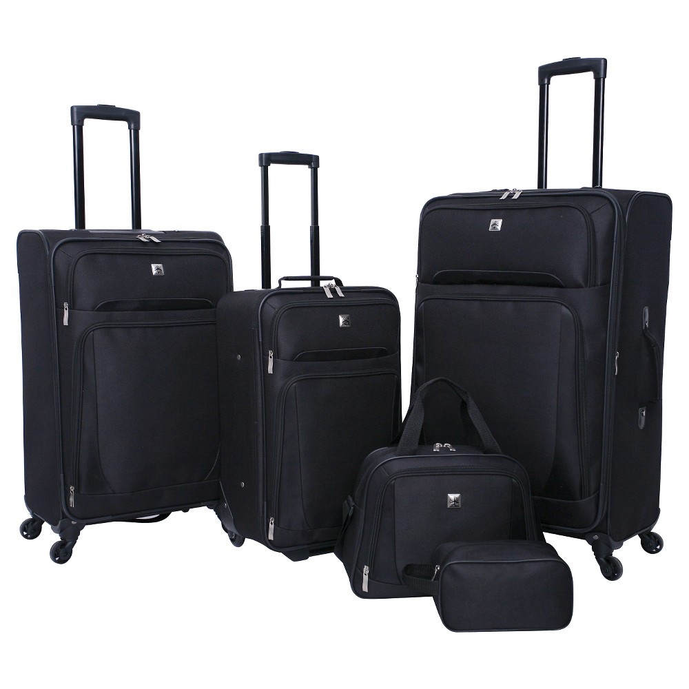 UPC 618842330317 Skyline 5pc Softside Luggage Set Black