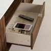 South Shore Hype TV Stand for TVs up to 75" Natural Walnut/Faux Carrara Marble: Laminated Particle Board, Storage Shelf - 4 of 4